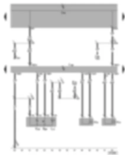 Wiring Diagram  SEAT ALHAMBRA 2002 - Parking aid control unit - parking aid button - parking aid warning buzzer