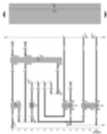 Wiring Diagram  SEAT ALHAMBRA 2004 - Heater control unit B5W S/ D5W S - metering pump - combustion air blower - flame monitor - coolant temperature display sender - self-diagnosis connection