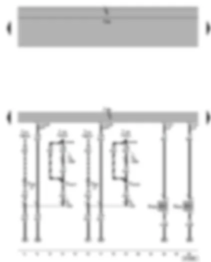 Wiring Diagram  SEAT ALHAMBRA 2003 - Motronic control unit - immobilizer control unit - Hall sender - coolant temperature display sender - engine speed sender - self-diagnosis connection