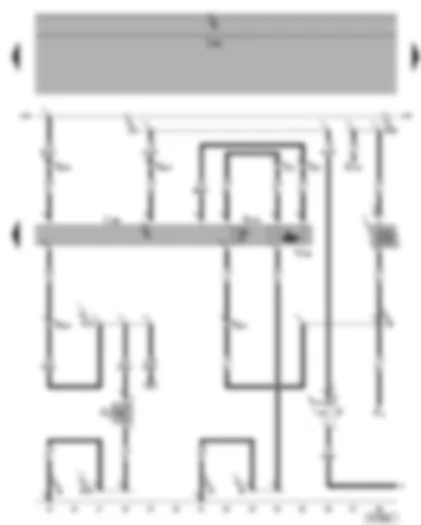 Wiring Diagram  SEAT ALHAMBRA 2002 - Dash panel insert - brake system warning lamp