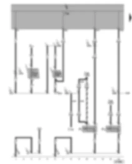 Wiring Diagram  SEAT ALHAMBRA 2005 - Driver door contact switch - rear left door contact switch