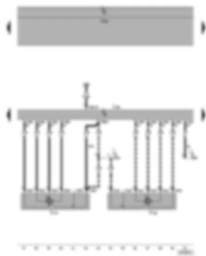 Wiring Diagram  SEAT ALHAMBRA 2003 - Climatronic control unit - rear temperature flap control motor - rear air distribution control motor