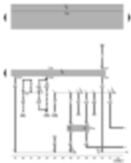 Wiring Diagram  SEAT ALHAMBRA 2006 - Radiator fan control unit - air conditioner pressure switch