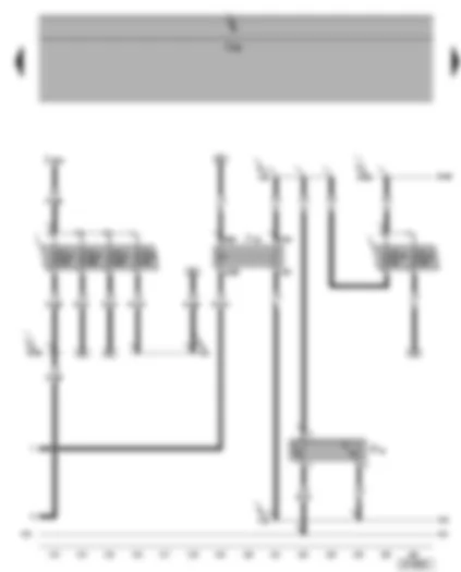 Wiring Diagram  SEAT ALHAMBRA 2009 - Radiator fan 2nd speed relay - radiator fan thermal-switch