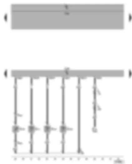 Wiring Diagram  SEAT ALHAMBRA 2004 - Climatronic control unit - ambient temperature sensor - coolant temperature sender - vent temperature sender - sunlight penetration photosensor