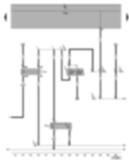 Wiring Diagram  SEAT ALHAMBRA 2008 - Radiator fan thermal switch - radiator fan 2nd speed relay - fuses