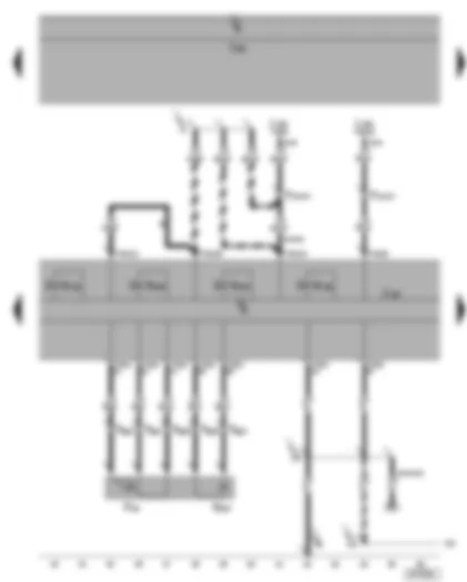 Wiring Diagram  SEAT ALHAMBRA 2007 - ABS and EDL/TCS/ESP control unit - brake pressure solenoid valve - brake pressure solenoid trip switch
