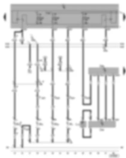 Wiring Diagram  SEAT ALHAMBRA 2008 - Left gas discharge bulb control unit with HRC - vehicle level sender - left headlight range control motor