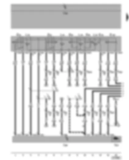 Wiring Diagram  SEAT ALHAMBRA 2006 - Front left electric window control unit - driver door electric window motor - interior locking switch - front electric window switch (driver side) - rear electric window switch (driver side)