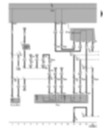 Wiring Diagram  SEAT ALHAMBRA 2002 - Front right central locking actuator - self-diagnosis connection