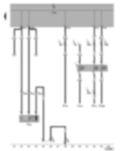 Wiring Diagram  SEAT ALHAMBRA 2002 - Multifunction steering wheel fuse and central locking/anti-theft alarm - fuel tank filler flap central locking actuator