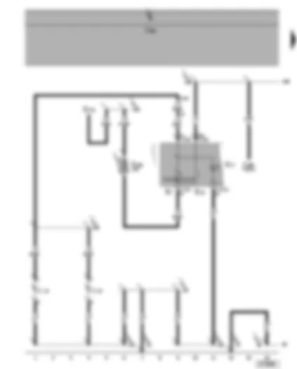 Wiring Diagram  SEAT ALHAMBRA 2003 - Fog light switch - rear fog light switch - fog light