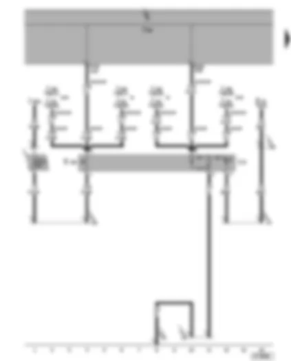 Wiring Diagram  SEAT ALHAMBRA 2006 - Heated windscreen switch