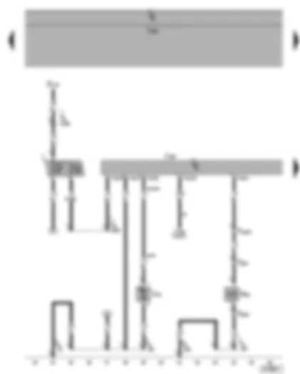 Wiring Diagram  SEAT ALHAMBRA 2004 - Radiator fan control unit - continued coolant circulation pump - air conditioning system magnetic clutch