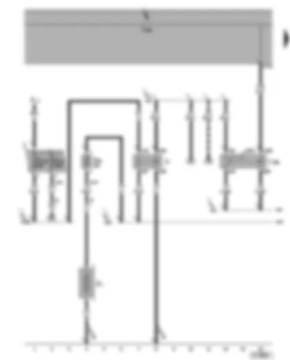 Wiring Diagram  SEAT ALHAMBRA 2003 - Auxiliary coolant heater coolant circuit valve relay - fuses