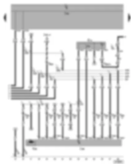 Wiring Diagram  SEAT ALHAMBRA 2006 - Front right electric window control unit - front passenger electric window motor - front right electric window switch (in door)
