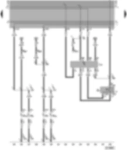 Wiring Diagram  SEAT ALHAMBRA 1996 - Headlight dipper/flasher switch - dipped/main beam relay - front turn signal