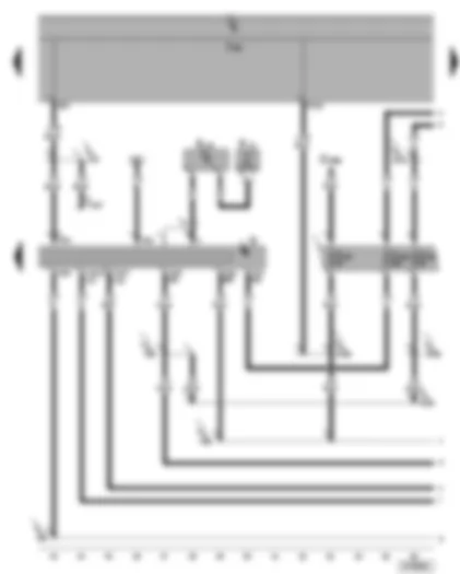 Wiring Diagram  SEAT ALHAMBRA 2006 - Radio - self-diagnosis connection - aerial amplifier - window aerial