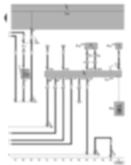 Wiring Diagram  SEAT ALHAMBRA 2007 - Operating electronics control unit - telephone microphone - telephone aerial - mobile telephone (Handy)