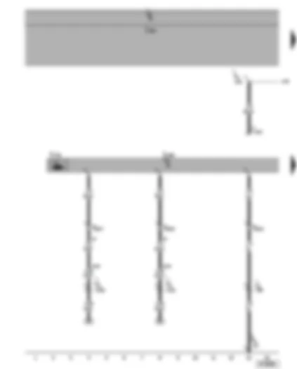 Wiring Diagram  SEAT ALHAMBRA 2006 - Four-wheel drive control unit - hydraulic temperature sender - oil pressure control motor - handbrake warning switch - self-diagnosis connection - brake light switch