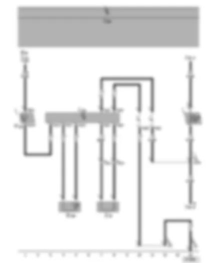 Wiring Diagram  SEAT ALHAMBRA 2005 - Heated steering wheel control unit - heated steering wheel sensor - heated steering wheel