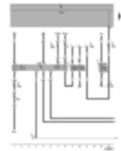 Wiring Diagram  SEAT ALHAMBRA 2006 - Starter inhibitor and reversing light relay