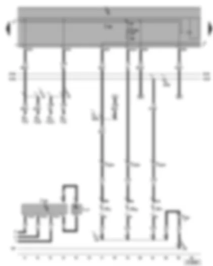 Wiring Diagram  SEAT ALHAMBRA 2007 - Right gas discharge light control unit - right headlight