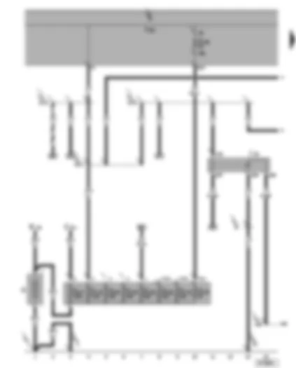 Wiring Diagram  SEAT ALHAMBRA 2006 - Battery - x-contact relief relay - fuse (30) - in fuse holder on battery