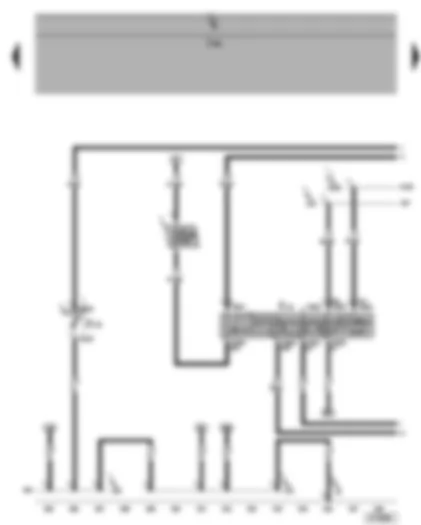 Wiring Diagram  SEAT ALHAMBRA 2009 - Intermittent wiper switch - intermittent wipe regulator