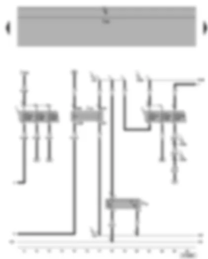 Wiring Diagram  SEAT ALHAMBRA 2005 - Radiator fan thermal switch - radiator fan 2nd speed relay - fuses