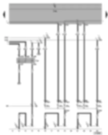 Wiring Diagram  SEAT ALHAMBRA 2008 - Day driving light switch-on relay - left tail light - right tail light