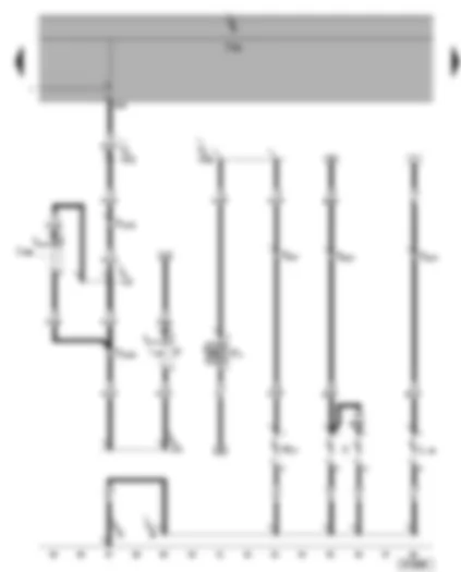 Wiring Diagram  SEAT ALHAMBRA 2005 - Rear fog light - reversing lights - number plate light