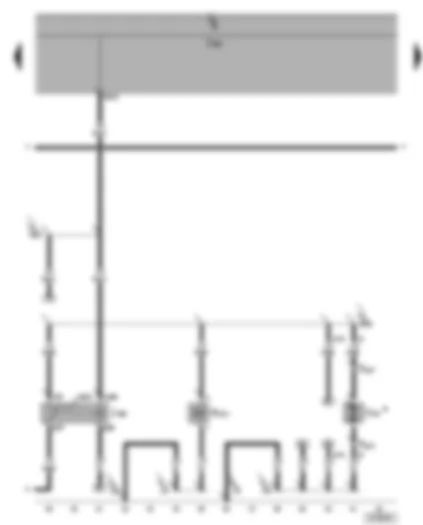 Wiring Diagram  SEAT ALHAMBRA 2004 - Air conditioning system control unit - fresh air blower switch - fresh air blower - blower relay