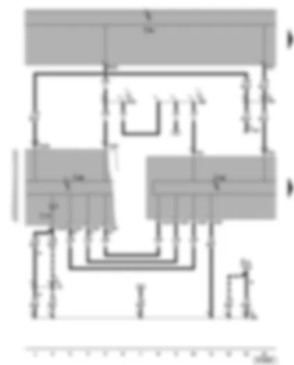 Wiring Diagram  SEAT ALHAMBRA 2006 - Control unit with display for radio and navigation system - dash panel insert - self-diagnosis connection