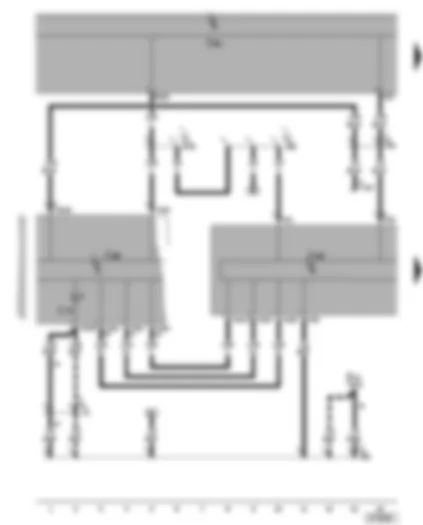 Wiring Diagram  SEAT ALHAMBRA 2005 - Control unit with display for radio and navigation system - dash panel insert - self-diagnosis connection