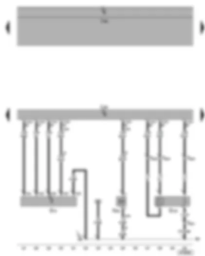 Wiring Diagram  SEAT ALHAMBRA 2004 - Motronic control unit - throttle valve module - throttle valve drive angle sender for electric throttle - throttle valve drive for electric throttle - lambda probe