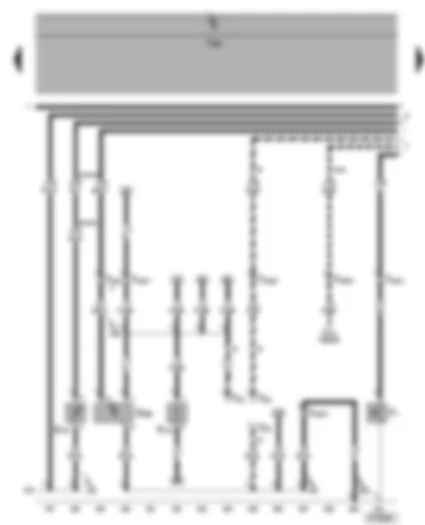 Wiring Diagram  SEAT ALHAMBRA 2003 - Dash panel insert - coolant temperature/coolant shortage indicator - fuel gauge - rev. counter - speedometer - alternator warning lamp - oil pressure warning