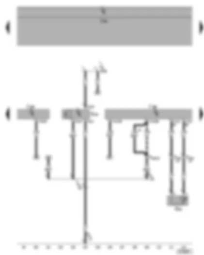 Wiring Diagram  SEAT ALHAMBRA 2003 - Diesel direct injection system control unit - high pressure sender - coolant temperature sender - radiator fan control unit