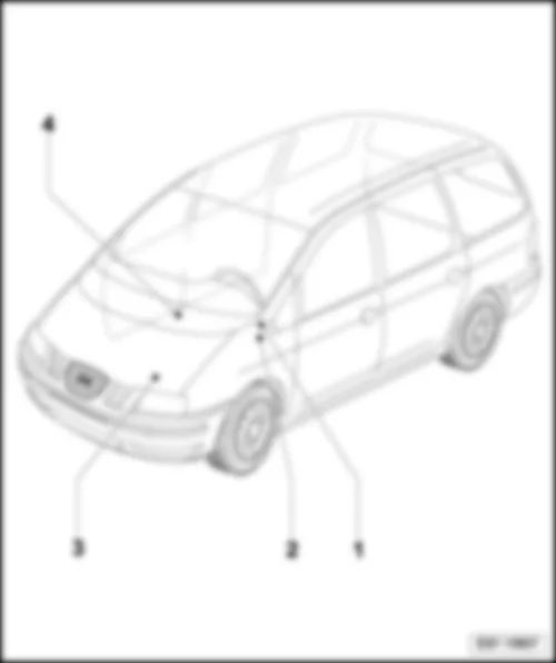 SEAT ALHAMBRA 2006 Overview of relay carrier