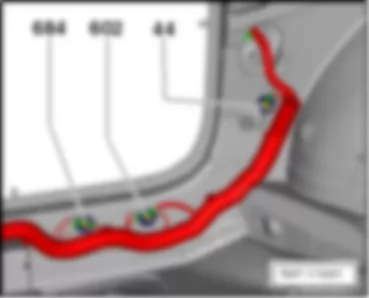 SEAT ALHAMBRA 2016 Перечень точек соединения с массой в салоне (левая сторона)