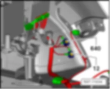 SEAT ALHAMBRA 2016 Перечень точек соединения с массой в моторном отсеке