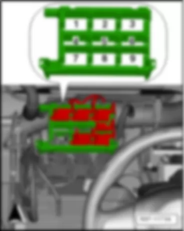 SEAT ALHAMBRA 2016 Схема мест установки блоков реле