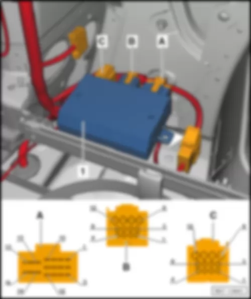 SEAT ALHAMBRA 2015 Trailer detector control unit J345