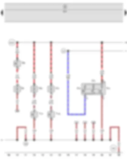 Электросхемa  SEAT ALTEA 2009 - Выключатель освещения вещевого ящика - Концевой выключатель косметического зеркала со стороны водителя - Концевой выключатель косметического зеркала со стороны переднего пассажира - Блок управления бортовой сети - Фонарь для чтения со стороны переднего пассажира - Плафон освещения салона с задержкой выключения - Фонарь для чтения со стороны водителя