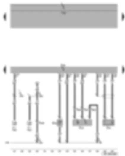 Wiring Diagram  SEAT ALTEA 2004 - Knock sensor 1 - Hall sender - coolant temperature sender - Simos control unit