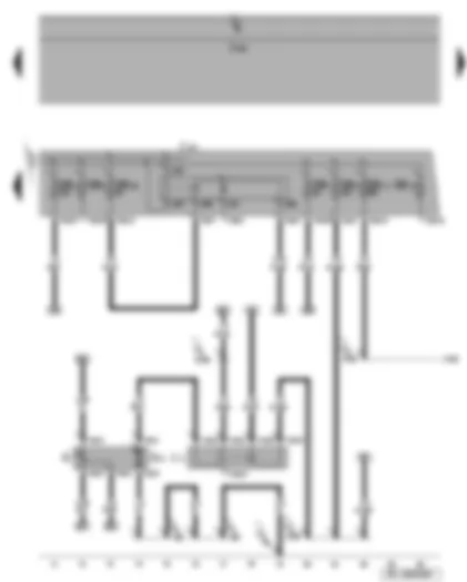 Wiring Diagram  SEAT ALTEA 2005 - Fuel pump - fuel pump relay - terminal 30 voltage supply relay - fuel gauge sender
