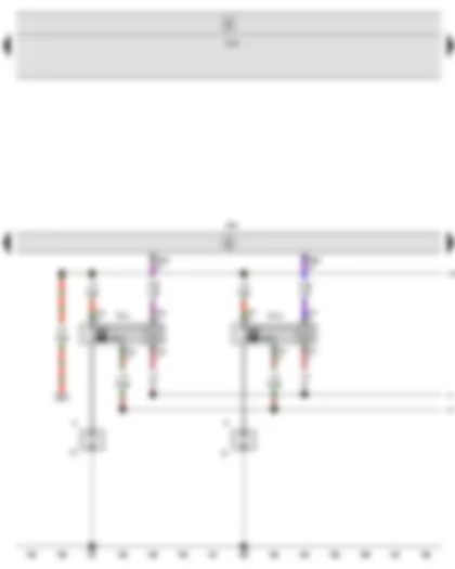 Wiring Diagram  SEAT ALTEA 2010 - Engine control unit - Ignition coil 1 with output stage - Ignition coil 2 with output stage - Spark plug connector - Spark plugs