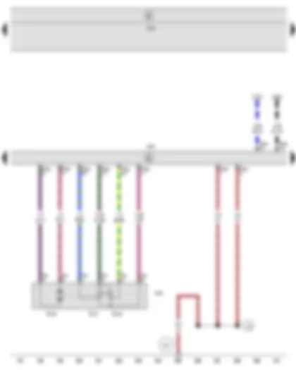 Wiring Diagram  SEAT ALTEA 2010 - Throttle valve module - Engine control unit