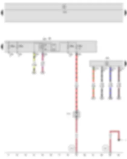 Wiring Diagram  SEAT ALTEA 2009 - Secondary air pump relay - Engine control unit - Fuse holder B - Secondary air pump motor