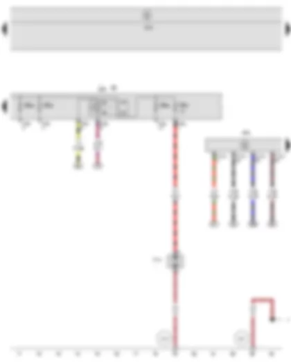 Wiring Diagram  SEAT ALTEA 2010 - Secondary air pump relay - Engine control unit - Fuse holder B - Secondary air pump motor